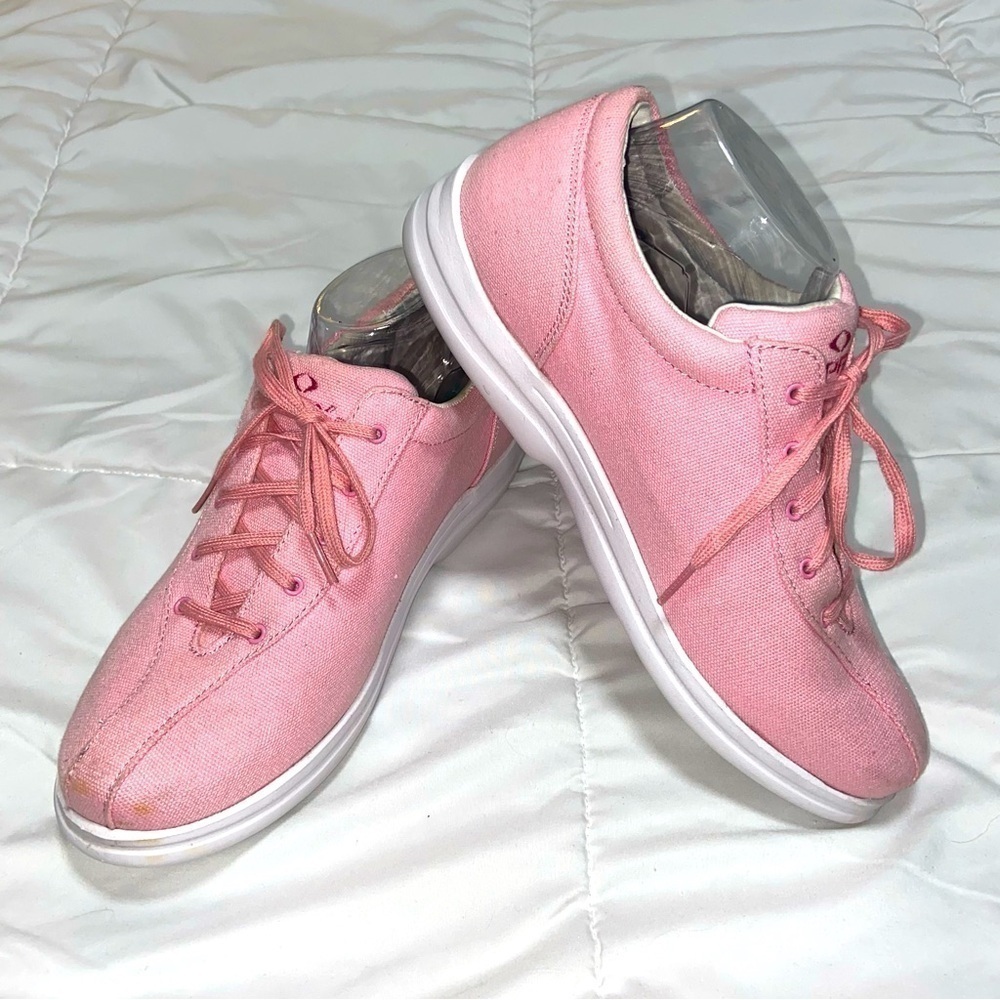 Apex Women's Ellen Canvas Sneaker, Pink, Size 10 Medium Orthopedic Non Slip